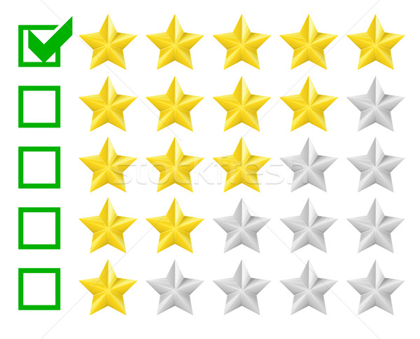 rating stars Stock photo © unkreatives