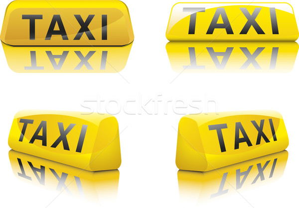Taxi segno New York segni diverso auto Foto d'archivio © unkreatives