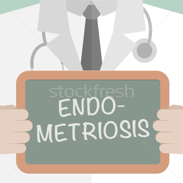 Stock photo: Medical Board Endometriosis