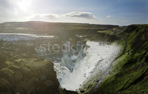 Gulfoss Panorama Stock photo © unkreatives