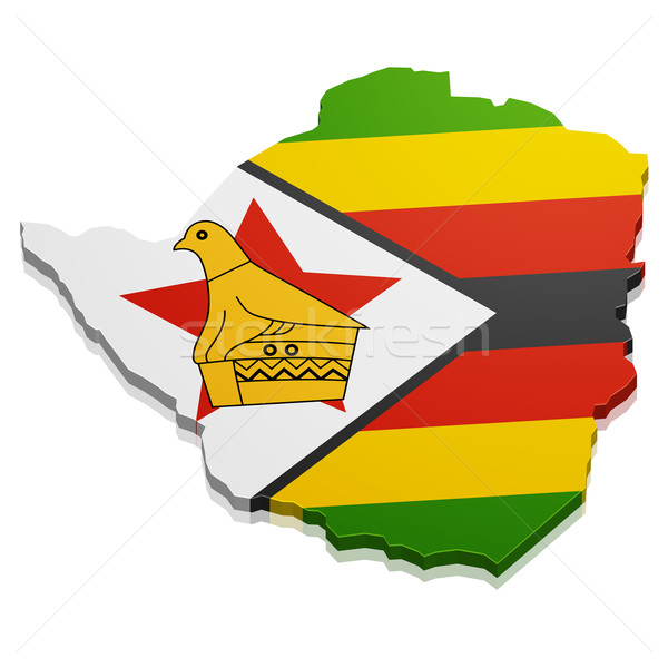 Map Zimbabwe Stock photo © unkreatives