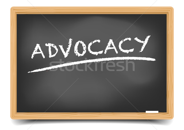 Stock photo: blackboard advocacy