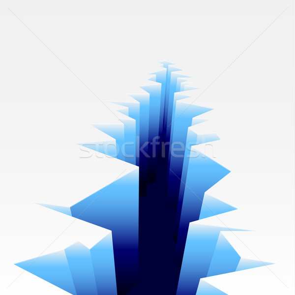 Buz çatlamak ayrıntılı örnek eps10 vektör Stok fotoğraf © unkreatives