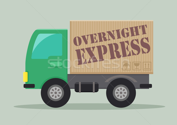 delivery truck overnight express Stock photo © unkreatives