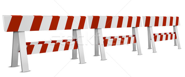 Row of Roadblocks Stock photo © unkreatives