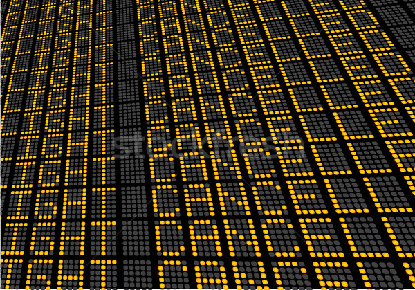 Flights Cancelled Terminal Board Stock photo © unkreatives