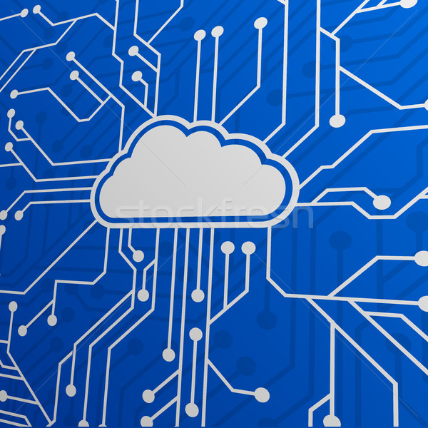Cloud Computing Circuit Stock photo © unkreatives