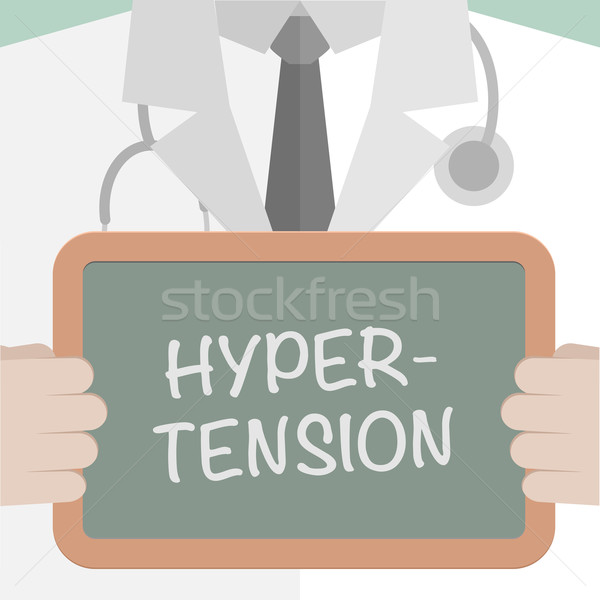 Medical bord hipertensiune minimalist ilustrare medic Imagine de stoc © unkreatives