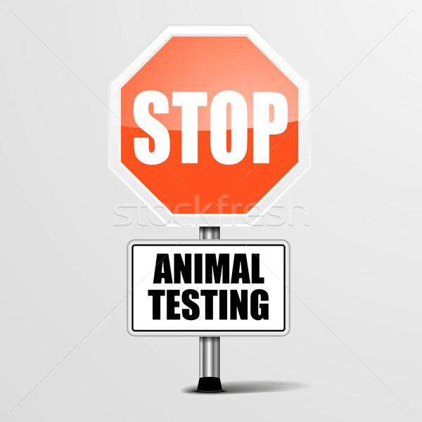 stop animal testing Stock photo © unkreatives