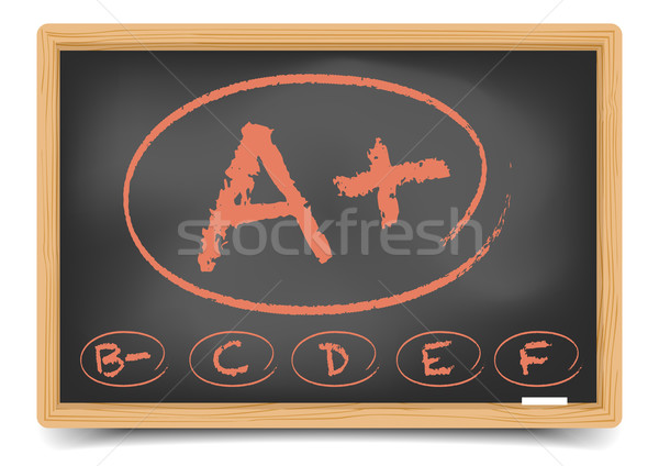 Gedetailleerd illustratie Blackboard eps10 vector helling Stockfoto © unkreatives