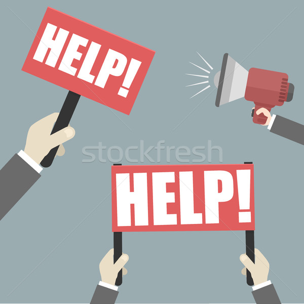 Help Sign and Banner Stock photo © unkreatives