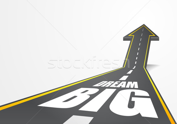Sonho grande detalhado ilustração rodovia estrada Foto stock © unkreatives
