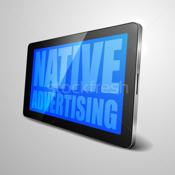 tablet Native Advertising Stock photo © unkreatives