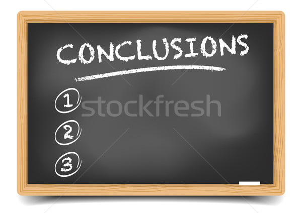 List Conclusions Stock photo © unkreatives