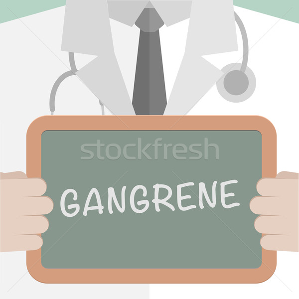 Stock photo: Medical Board Gangrene