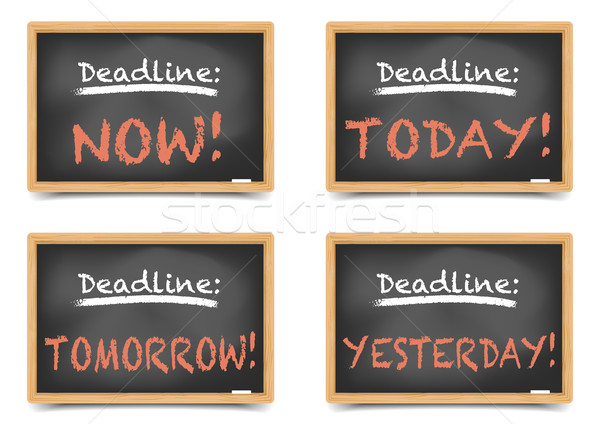 Blackboard Deadlines Stock photo © unkreatives