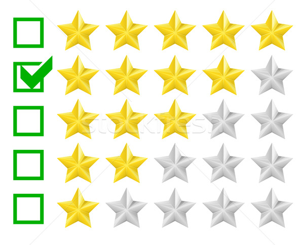 rating stars Stock photo © unkreatives