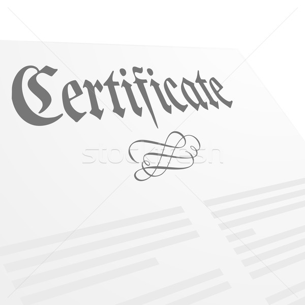 Certificat detaliat ilustrare scrisoare eps10 vector Imagine de stoc © unkreatives
