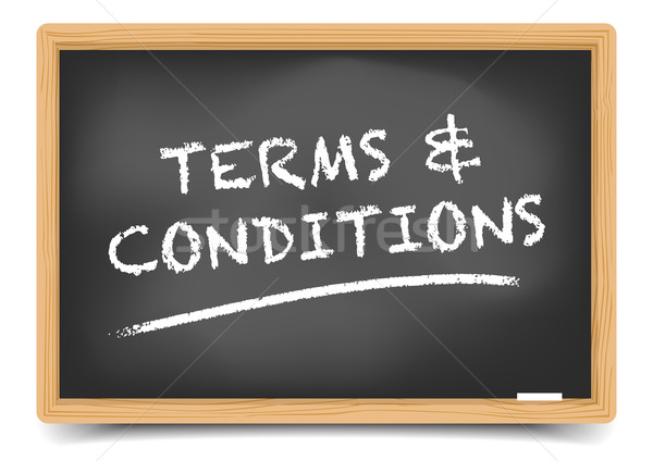 Blackboard Terms and Conditions Stock photo © unkreatives