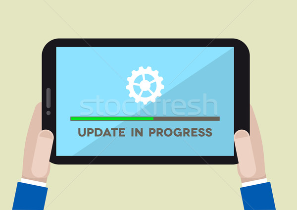 tablet update Stock photo © unkreatives