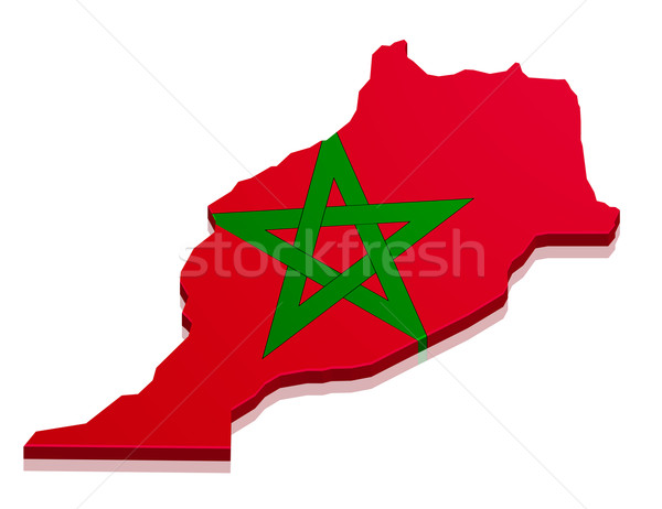 Map Morocco Stock photo © unkreatives