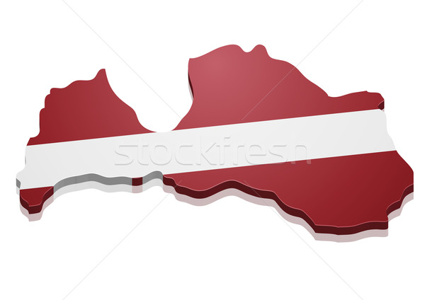 Map Latvia Stock photo © unkreatives
