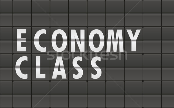 Flight Board Economy Class Stock photo © unkreatives