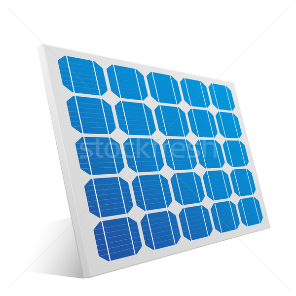 Solar celulă panou detaliat ilustrare eps10 Imagine de stoc © unkreatives