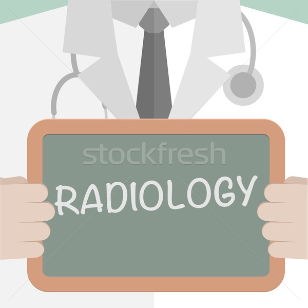 Orvosi tábla radiológia minimalista illusztráció orvos Stock fotó © unkreatives