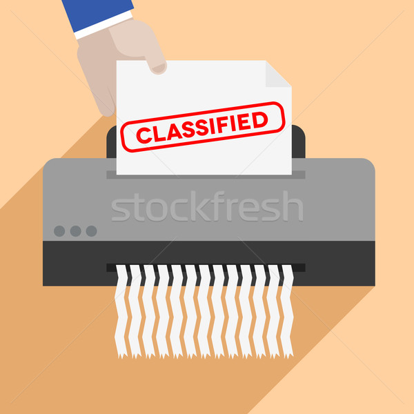 shredding classified letter Stock photo © unkreatives