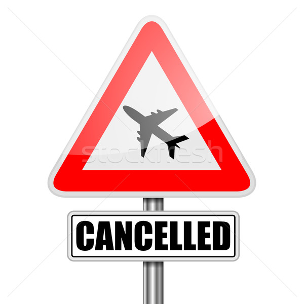 RoadSign Flight Cancelled Stock photo © unkreatives