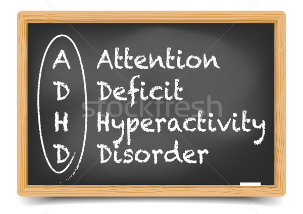 Blackboard ADHD Stock photo © unkreatives
