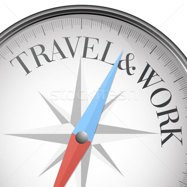 compass travel and work Stock photo © unkreatives