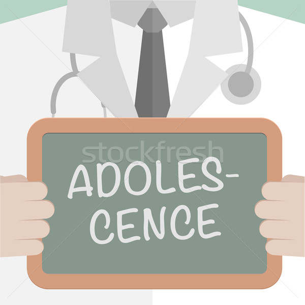 Médico conselho adolescência ilustração médico Foto stock © unkreatives