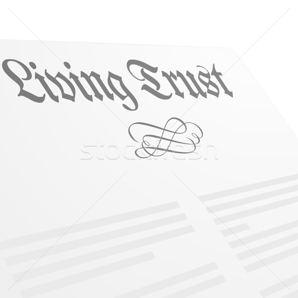 Living Trust Letter Stock photo © unkreatives