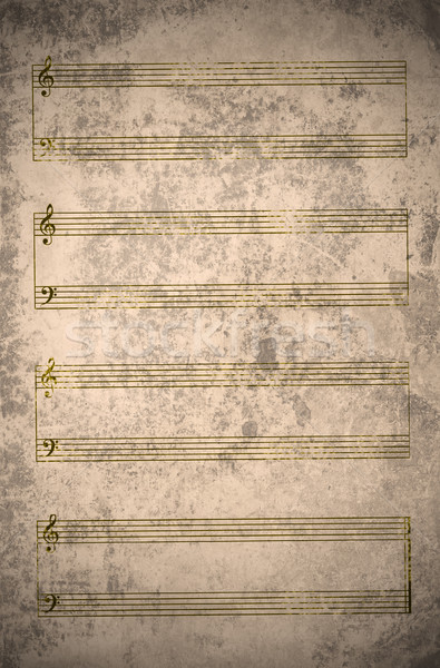 Klasszikus zene lap üres foltok textúra Stock fotó © unkreatives