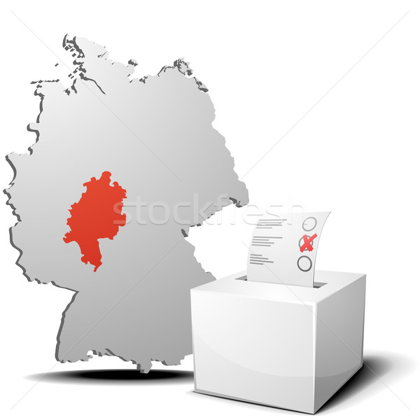 Oy Almanya ayrıntılı örnek oylama kutu Stok fotoğraf © unkreatives