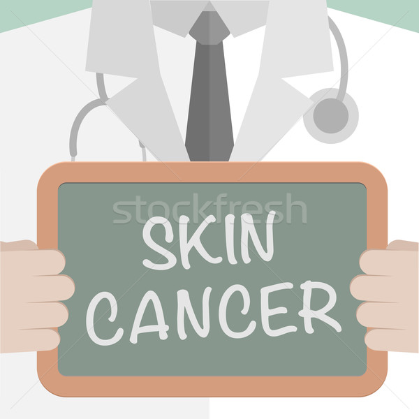 Cancer de la peau illustration médecin tableau noir Photo stock © unkreatives
