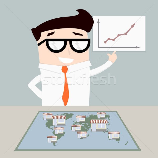 businessman franchise system Stock photo © unkreatives