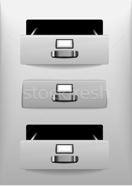 white_drawers Stock photo © unkreatives