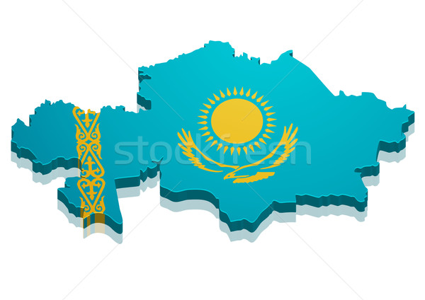 Map Kazakhstan Stock photo © unkreatives