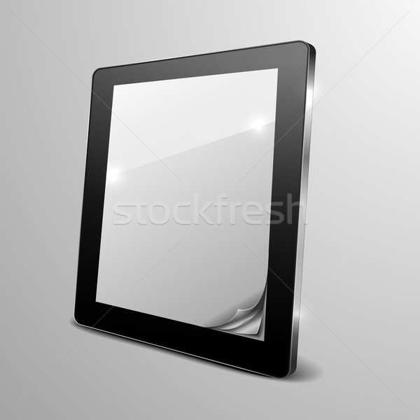 tablet curled paper Stock photo © unkreatives