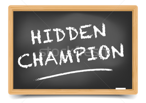 Blackboard Hidden Champion Stock photo © unkreatives