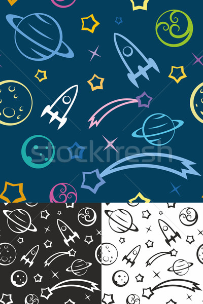 Stockfoto: Ruimte · gemakkelijk · planeten · sterren