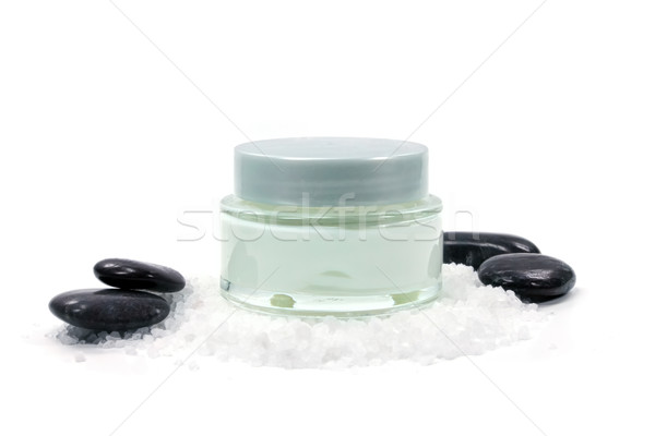 кремом белый морская соль стекла здоровья каменные Сток-фото © unweit