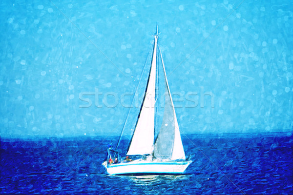 Sailboat at sea Stock photo © unweit