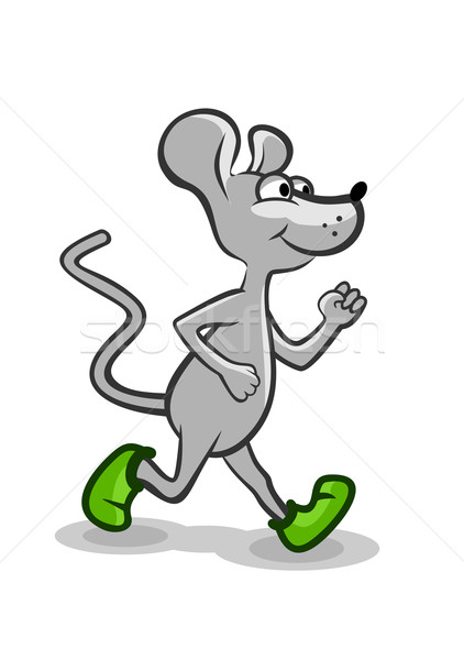 работает мыши мало серый зеленый обуви Сток-фото © unweit