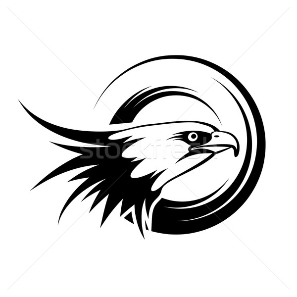 голову орел лысые изолированный белый дизайна Сток-фото © unweit