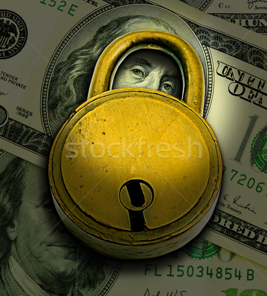 финансовая безопасность блокировка деньги служба Финансы жизни Сток-фото © UPimages