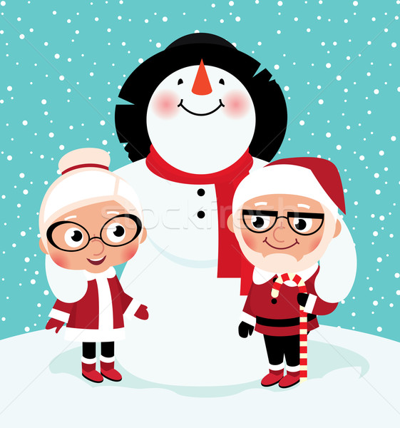 Elderly Mr and Mrs Santa Claus Stock photo © UrchenkoJulia